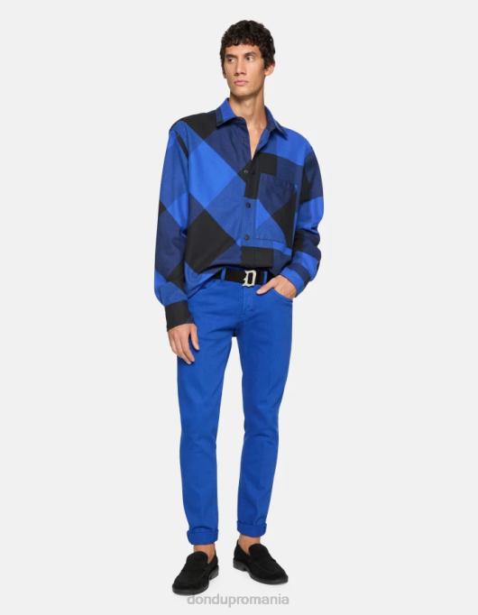 bărbați blugi skinny george din denim bull stretch V84D638 îmbrăcăminte albastru regal DONDUP