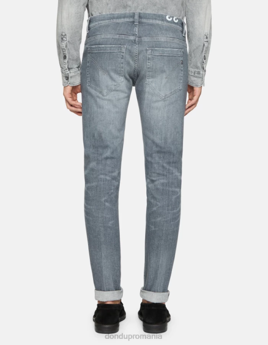 bărbați blugi skinny george din denim elastic V84D619 îmbrăcăminte topo DONDUP