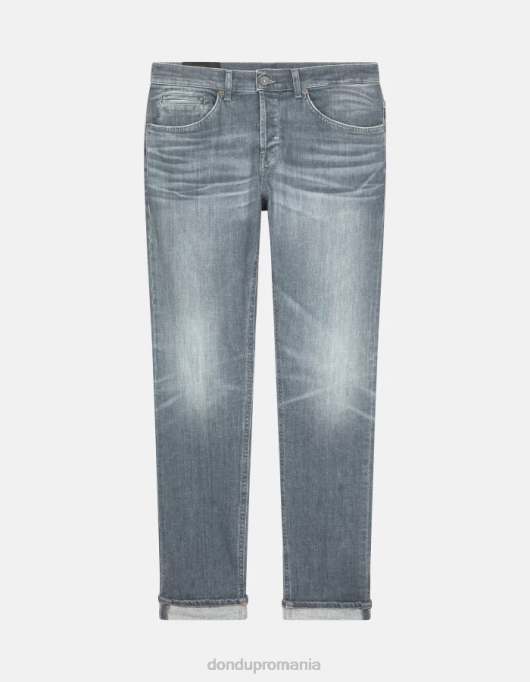 bărbați blugi skinny george din denim elastic V84D619 îmbrăcăminte topo DONDUP
