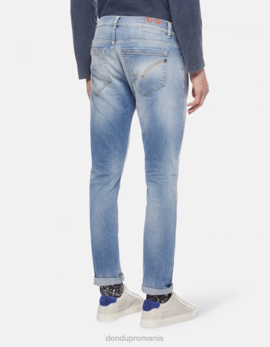 bărbați blugi skinny george din denim elastic V84D660 îmbrăcăminte albastru DONDUP