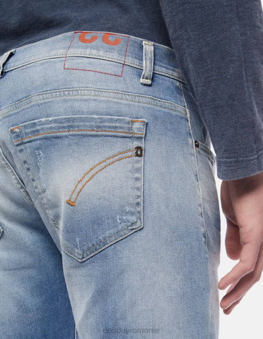bărbați blugi skinny george din denim elastic V84D660 îmbrăcăminte albastru DONDUP