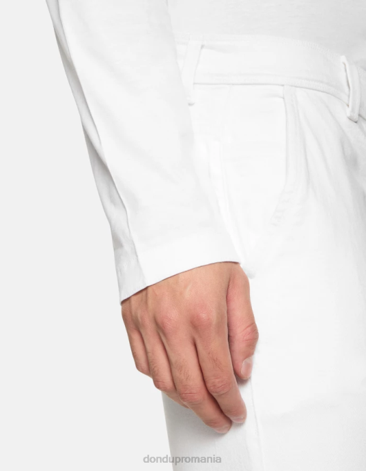 bărbați blugi skinny konor din denim bull stretch V84D664 îmbrăcăminte alb DONDUP