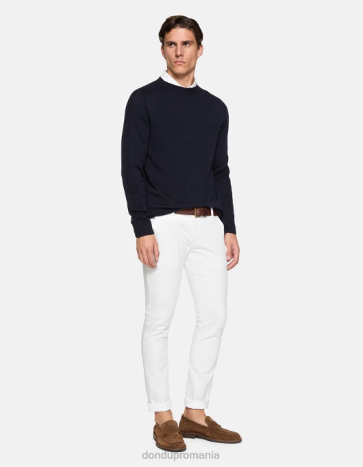 bărbați blugi skinny konor din denim bull stretch V84D664 îmbrăcăminte alb DONDUP