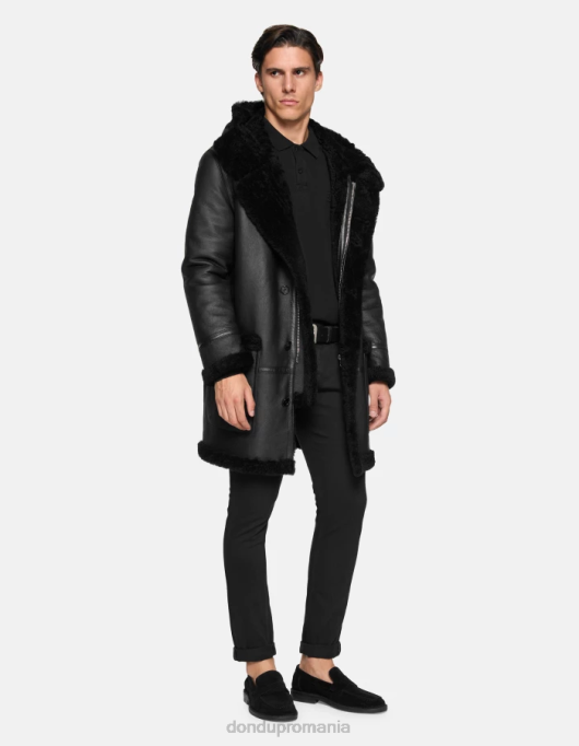 bărbați blugi skinny konor din denim bull stretch V84D665 îmbrăcăminte negru DONDUP