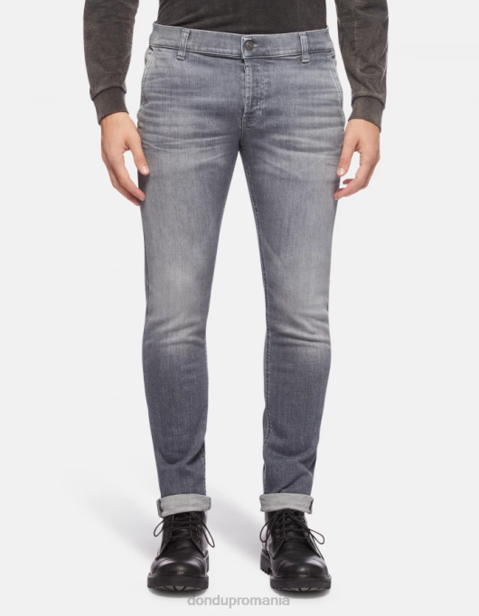 bărbați blugi skinny konor din denim elastic V84D670 îmbrăcăminte topo DONDUP