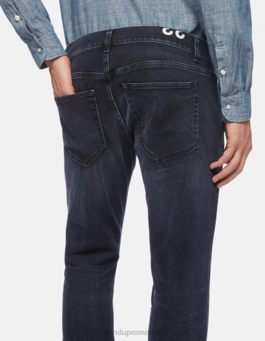 bărbați blugi skinny konor din denim elastic V84D671 îmbrăcăminte blu tuareg DONDUP