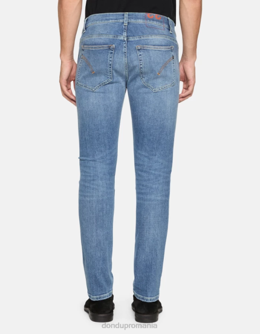 bărbați blugi skinny konor din denim elastic V84D675 îmbrăcăminte albastru DONDUP