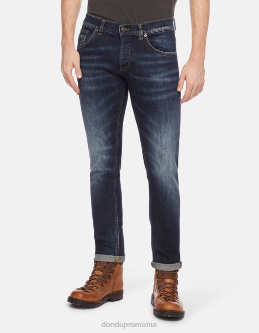 bărbați blugi skinny ritchie din denim elastic V84D662 îmbrăcăminte albastru DONDUP
