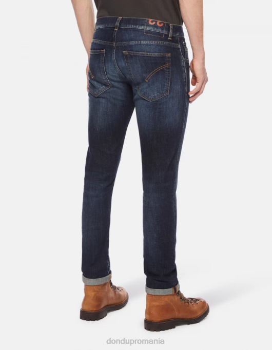 bărbați blugi skinny ritchie din denim elastic V84D662 îmbrăcăminte albastru DONDUP
