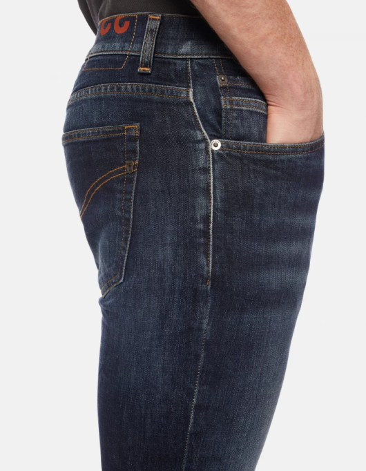 bărbați blugi skinny ritchie din denim elastic V84D662 îmbrăcăminte albastru DONDUP
