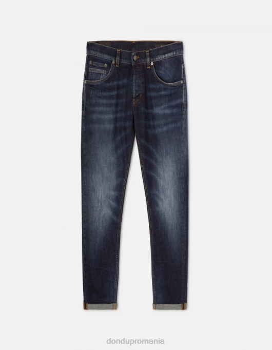bărbați blugi skinny ritchie din denim elastic V84D662 îmbrăcăminte albastru DONDUP