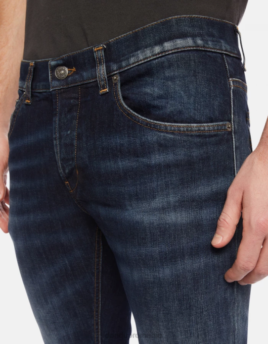 bărbați blugi skinny ritchie din denim elastic V84D662 îmbrăcăminte albastru DONDUP