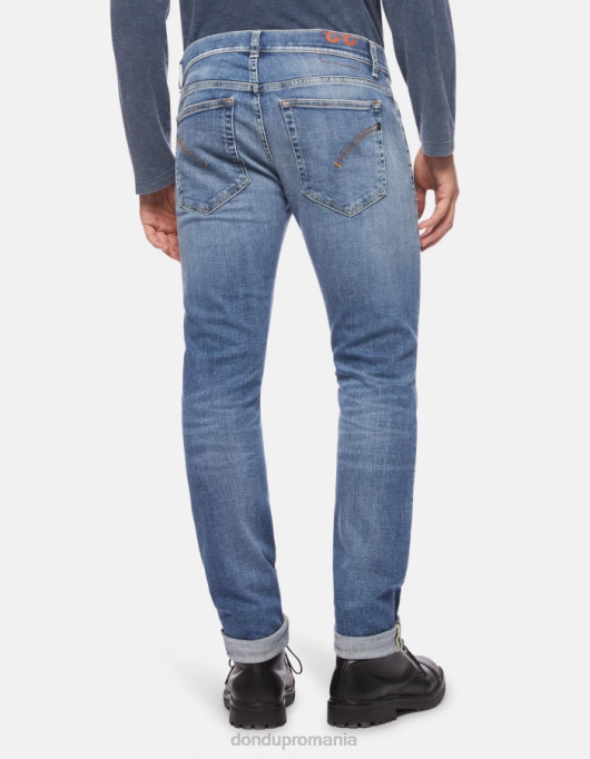 bărbați blugi skinny ritchie din denim elastic V84D668 îmbrăcăminte albastru DONDUP