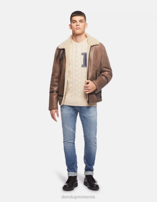 bărbați blugi skinny ritchie din denim elastic V84D668 îmbrăcăminte albastru DONDUP