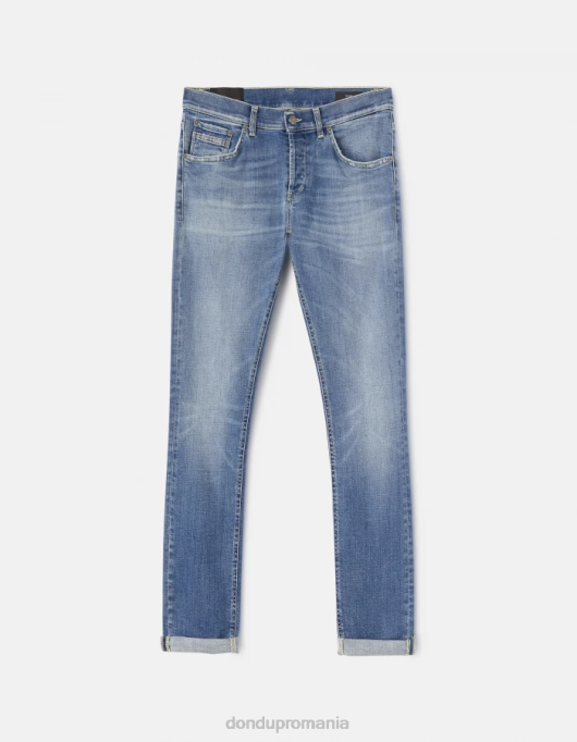 bărbați blugi skinny ritchie din denim elastic V84D668 îmbrăcăminte albastru DONDUP