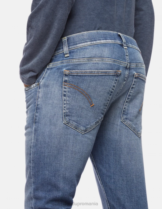 bărbați blugi skinny ritchie din denim elastic V84D668 îmbrăcăminte albastru DONDUP