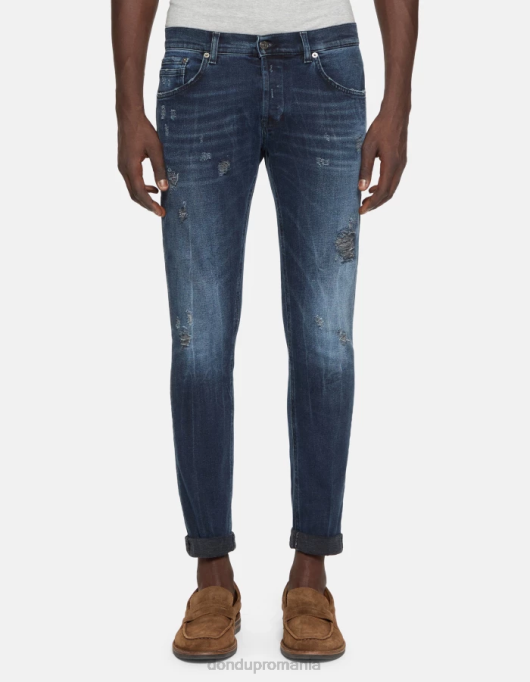 bărbați blugi skinny ritchie din denim elastic V84D676 îmbrăcăminte blu tuareg DONDUP