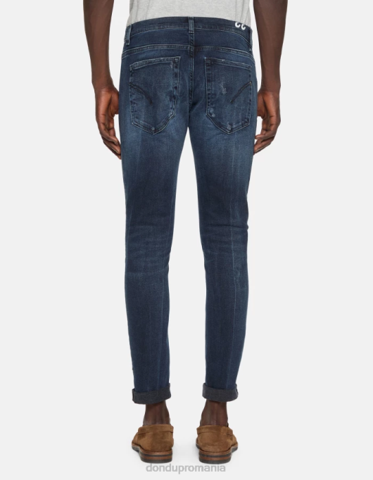 bărbați blugi skinny ritchie din denim elastic V84D676 îmbrăcăminte blu tuareg DONDUP