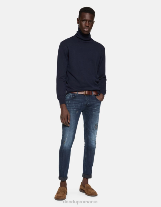 bărbați blugi skinny ritchie din denim elastic V84D676 îmbrăcăminte blu tuareg DONDUP