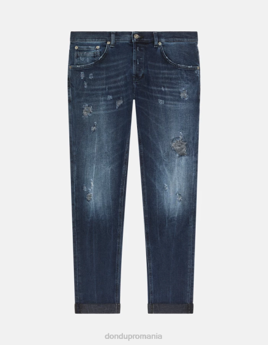bărbați blugi skinny ritchie din denim elastic V84D676 îmbrăcăminte blu tuareg DONDUP