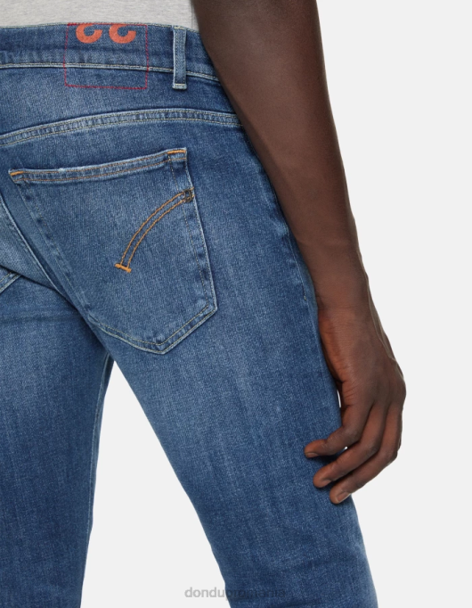 bărbați blugi skinny ritchie din denim elastic V84D677 îmbrăcăminte albastru DONDUP