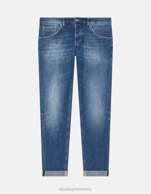 bărbați blugi skinny ritchie din denim elastic V84D677 îmbrăcăminte albastru DONDUP