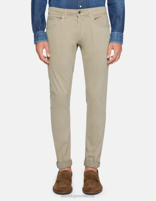 bărbați pantaloni skinny din bumbac george V84D645 îmbrăcăminte cortecia DONDUP