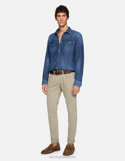 bărbați pantaloni skinny din bumbac george V84D645 îmbrăcăminte cortecia DONDUP