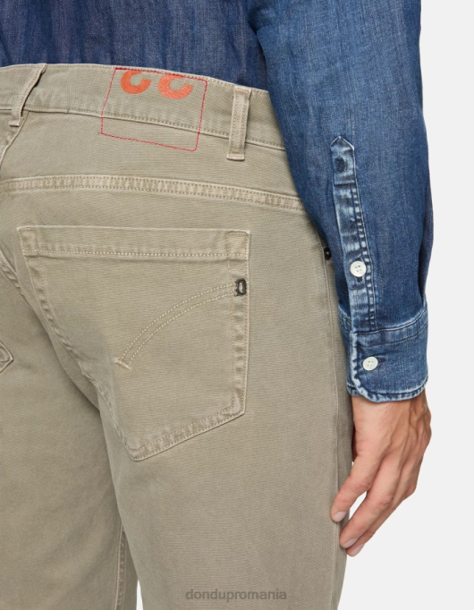 bărbați pantaloni skinny din bumbac george V84D649 îmbrăcăminte cortecia DONDUP