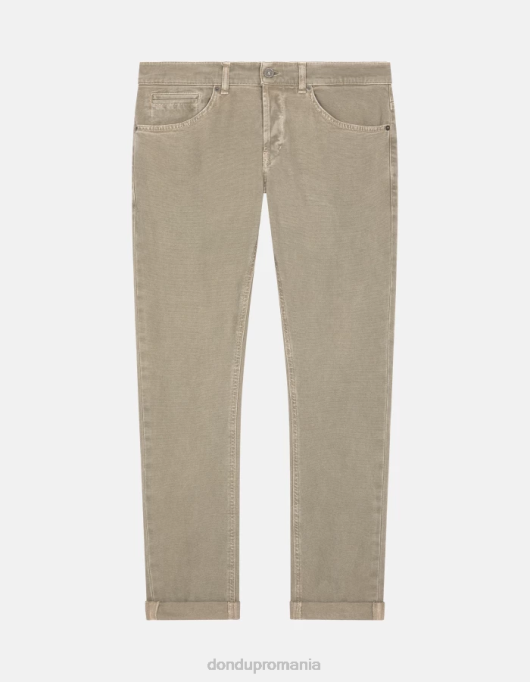 bărbați pantaloni skinny din bumbac george V84D649 îmbrăcăminte cortecia DONDUP