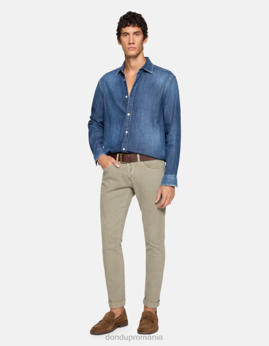 bărbați pantaloni skinny din bumbac george V84D649 îmbrăcăminte cortecia DONDUP