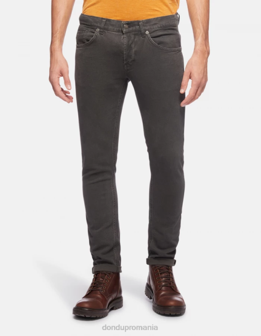 bărbați pantaloni skinny din bumbac george V84D651 îmbrăcăminte fumo DONDUP