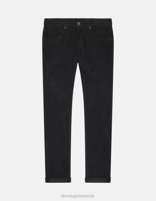 bărbați pantaloni skinny din catifea george V84D644 îmbrăcăminte fumo DONDUP