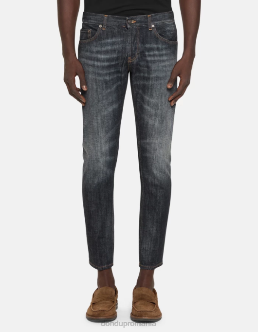 bărbați blugi mius slim-fit din denim rigid V84D597 îmbrăcăminte albastru DONDUP