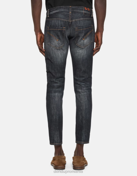 bărbați blugi mius slim-fit din denim rigid V84D597 îmbrăcăminte albastru DONDUP