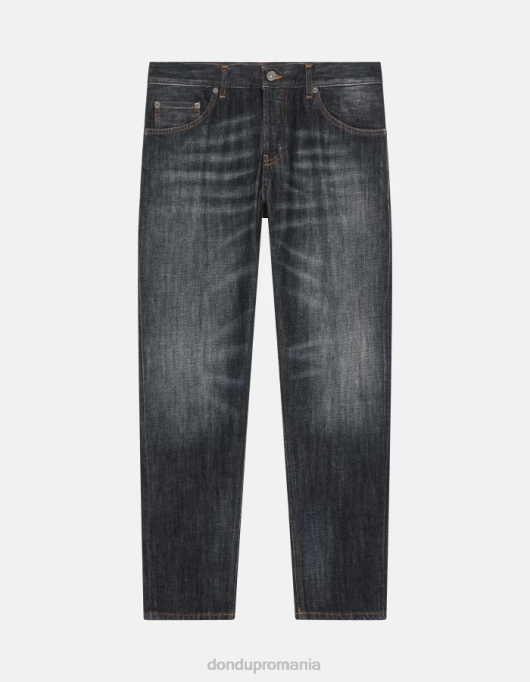 bărbați blugi mius slim-fit din denim rigid V84D597 îmbrăcăminte albastru DONDUP