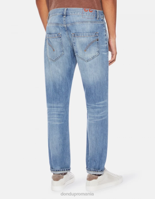 bărbați blugi mius slim-fit din denim rigid V84D613 îmbrăcăminte albastru DONDUP