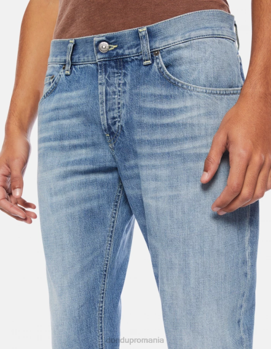 bărbați blugi mius slim-fit din denim rigid V84D613 îmbrăcăminte albastru DONDUP