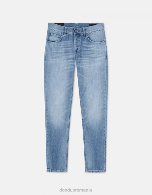 bărbați blugi mius slim-fit din denim rigid V84D613 îmbrăcăminte albastru DONDUP