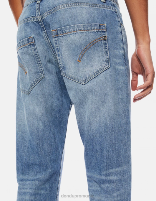 bărbați blugi mius slim-fit din denim rigid V84D613 îmbrăcăminte albastru DONDUP