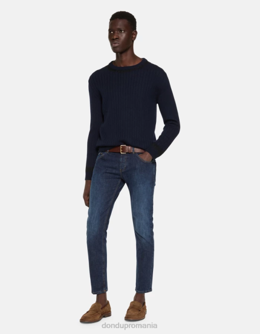bărbați blugi mius slim-fit din denim stretch V84D560 îmbrăcăminte albastru DONDUP