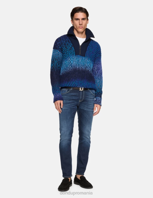 bărbați blugi mius slim-fit din denim stretch V84D591 îmbrăcăminte albastru DONDUP