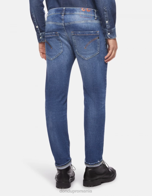 bărbați blugi mius slim-fit din denim stretch V84D616 îmbrăcăminte albastru DONDUP