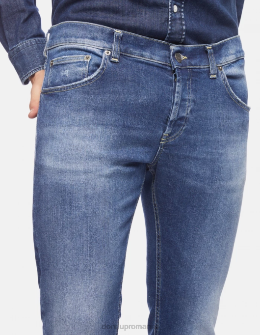 bărbați blugi mius slim-fit din denim stretch V84D616 îmbrăcăminte albastru DONDUP