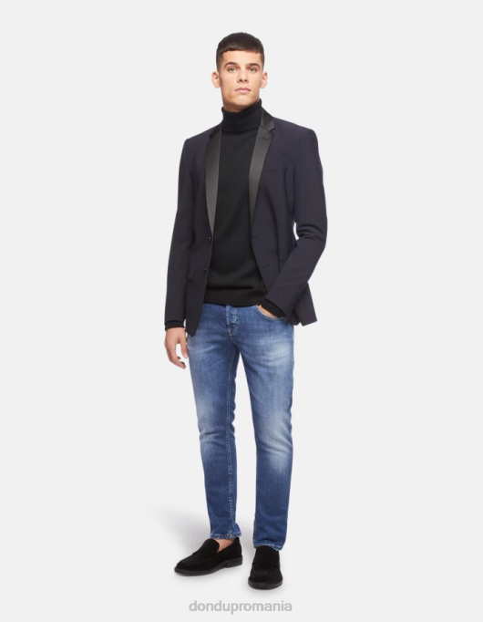 bărbați blugi mius slim-fit din denim stretch V84D616 îmbrăcăminte albastru DONDUP