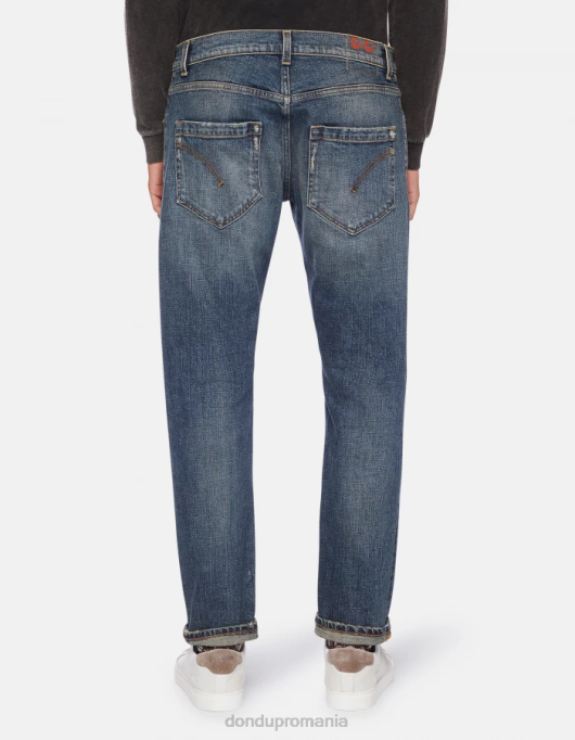 bărbați blugi mius slim-fit din denim stretch V84D622 îmbrăcăminte albastru DONDUP