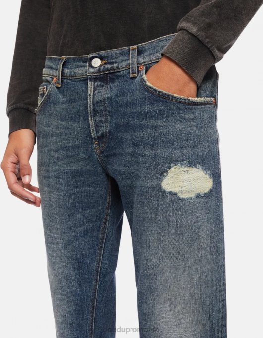 bărbați blugi mius slim-fit din denim stretch V84D622 îmbrăcăminte albastru DONDUP