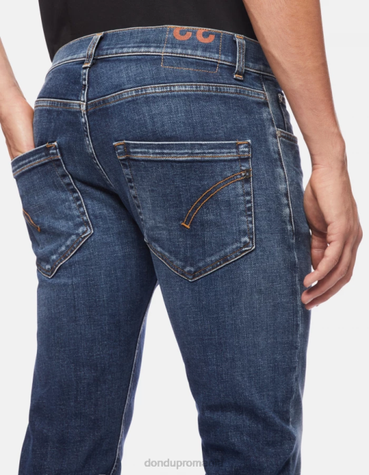 bărbați blugi mius slim-fit din denim stretch V84D631 îmbrăcăminte albastru DONDUP