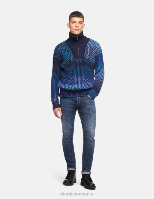 bărbați blugi mius slim-fit din denim stretch V84D631 îmbrăcăminte albastru DONDUP