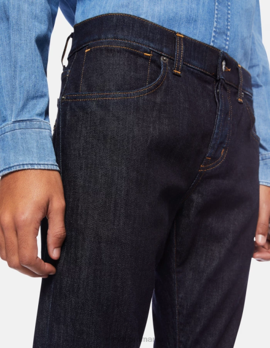 bărbați blugi travis slim-fit din denim elastic din cașmir V84D604 îmbrăcăminte albastru DONDUP